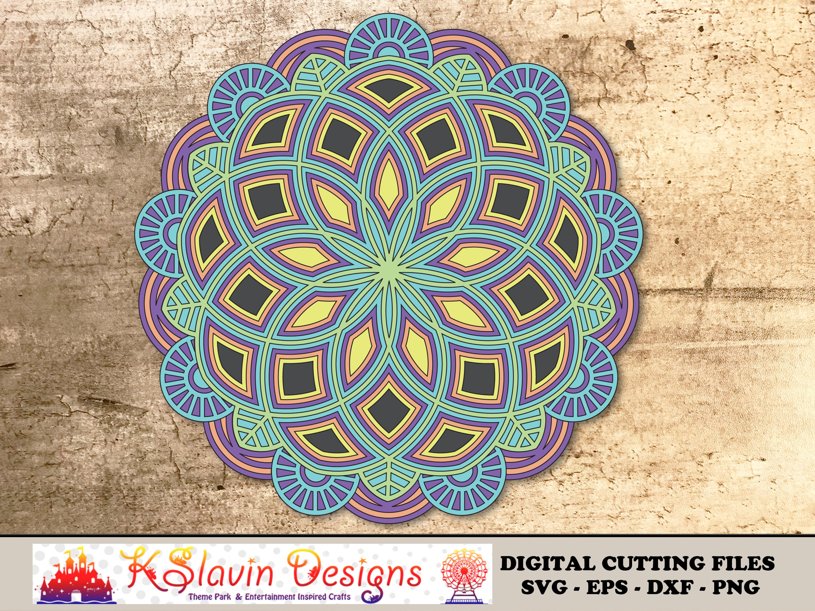 Download 3D Mandala SVG Layered Mandala SVG 3D Layered Mandala cut | Etsy