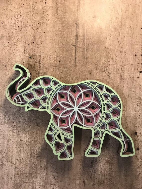 Free Free 324 Layered Elephant Mandala SVG PNG EPS DXF File