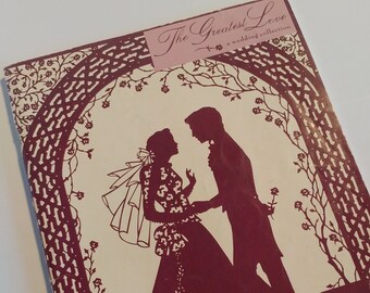 Vintage The Greatest Love Sheet Music Collection - Wedding Music Series 1980s Love Journal Wedding Celebration Junk Journal