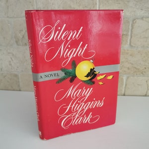 1995 Silent Night Book by Mary Higgins Clark Vintage Christmas Romance Novel
