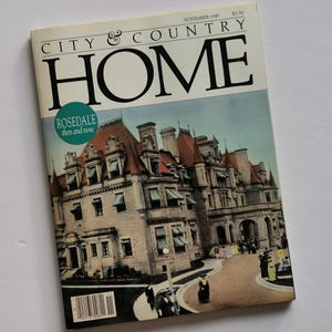 Revista City & Country Home de noviembre de 1987 Estilo de vida canadiense Diseño de interiores Arquitectura Rosedale Toronto