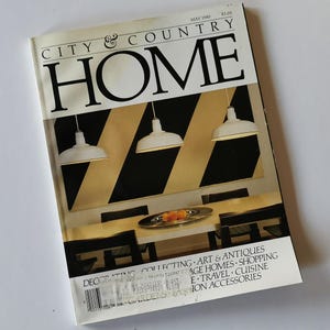 Revista City & Country Home de mayo de 1985 Estilo de vida canadiense Decoración de interiores Arquitectura Toronto Casa histórica Rolls Royce Niagara