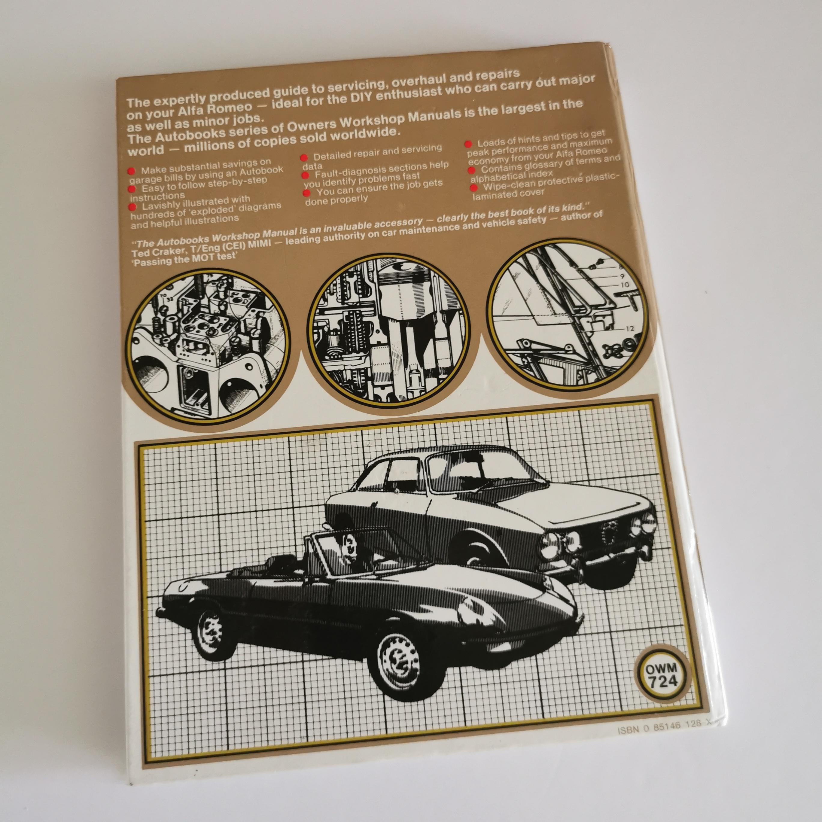 趣味・スポーツ・実用 Alfa Romeo Owners Workshop Manual OWM724 Alfa Romeo 1962-78 Owners Workshop Manual Book Hardcover Giulia