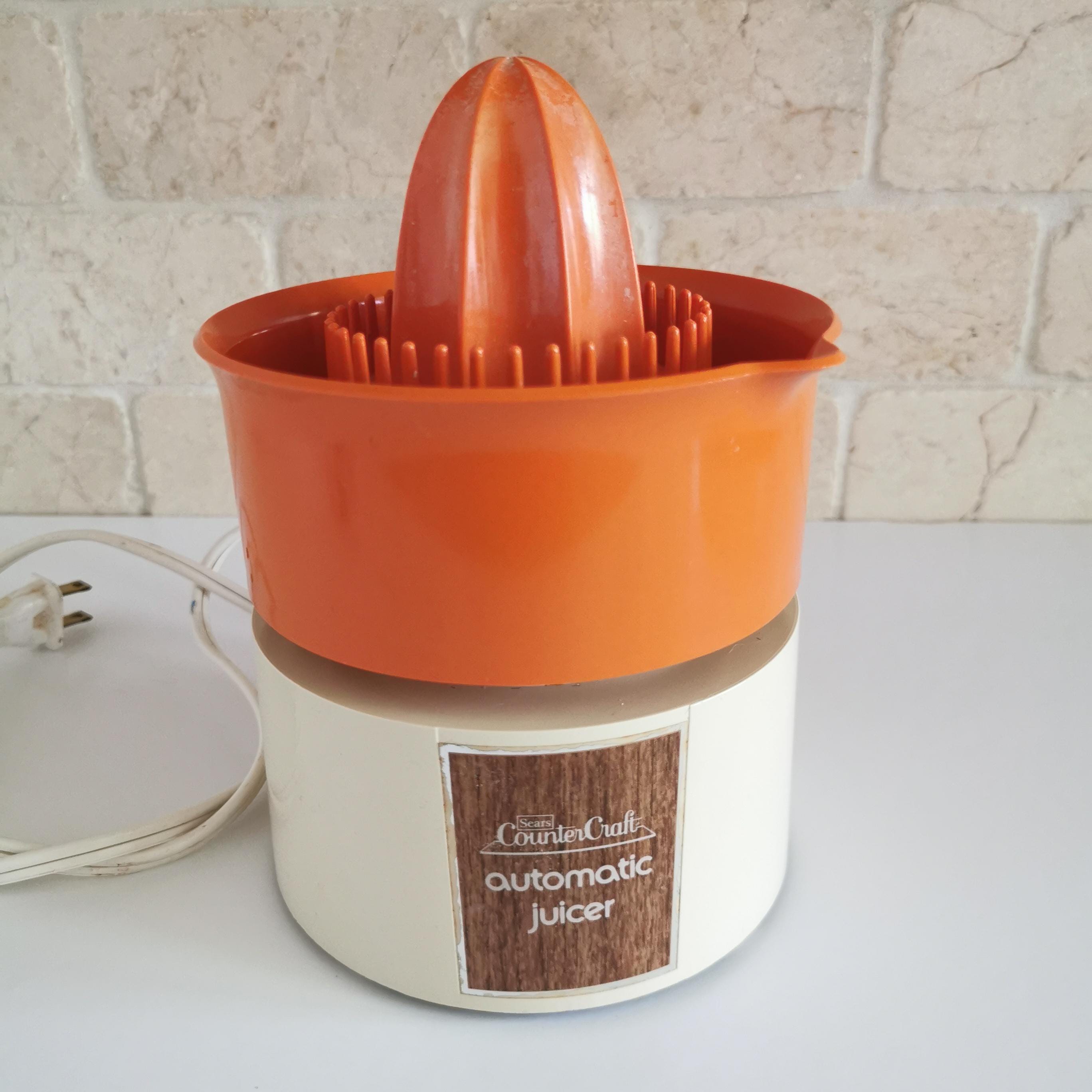 Vintage Automatic Orange Juicer WORKS Electric Sears Counter Craft