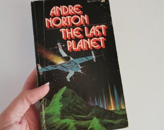 1953 The Last Planet by Andre Norton PB, Vintage Sci Fi Star Rangers Ace Books Pulp Cover Novel Paperback Shelf Decor