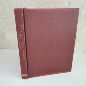 Walking in Wine Country France Book by Nigel Buxton Burgundy Red Hardcover Book
