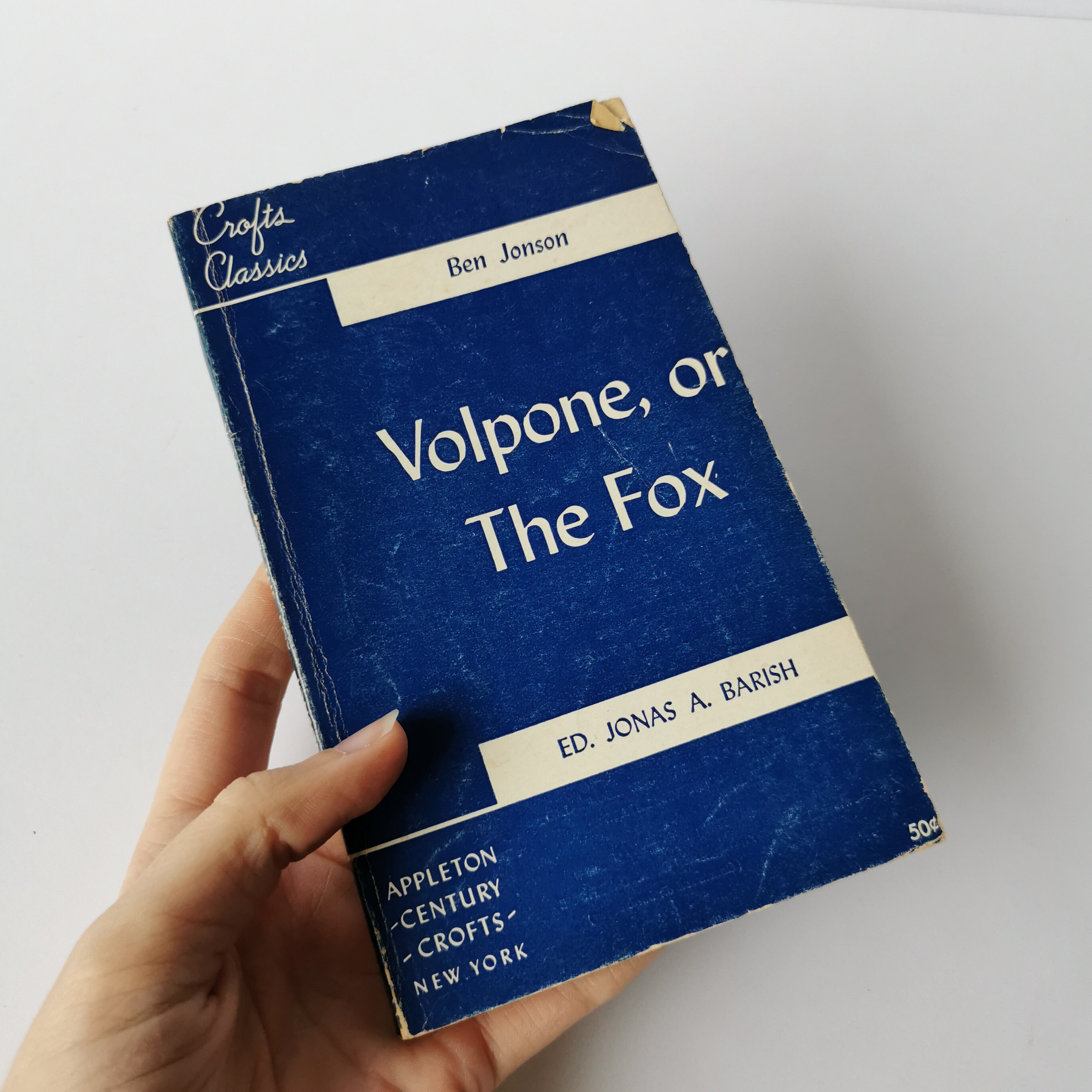 Volpone the Fox 1958 Ben Jonson Crofts Classics Paperback - Etsy Singapore