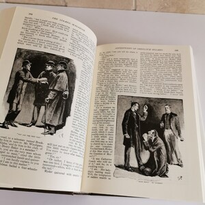 1977 Complete Sherlock Holmes Collection Illustrated Sir Conan Doyle HC Book Classic Mysteries Big Book Shelf Decor image 8