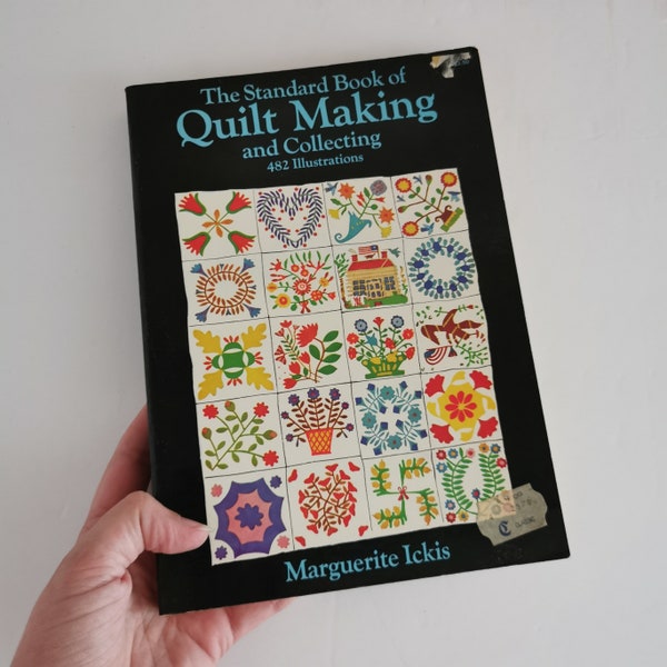 1959 Standard Book of Quilt Making by Margaret Ickis Vintage Sewing Illustrated Quilt Collector Maker Patterns Designs