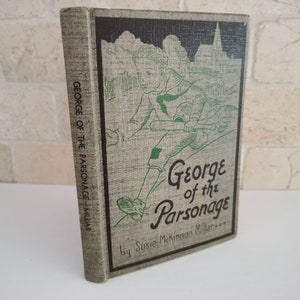 1943 George du Parsonage vintage Book Kids Adventure Story Cover Art Library Shelf Decor