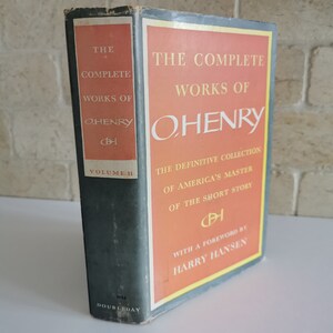1953 The Complete Works of O&#39;Henry Vol 2 HC Book, Short Story Collection William Sydney Porter Library Shelf Decor