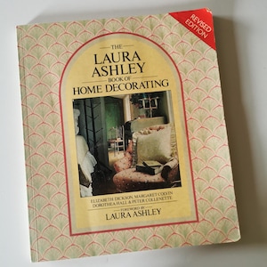 1987 Laura Ashley Home Decorating Book Softcover Soft Furnishings Vintage Fabric Wallpaper Patterns