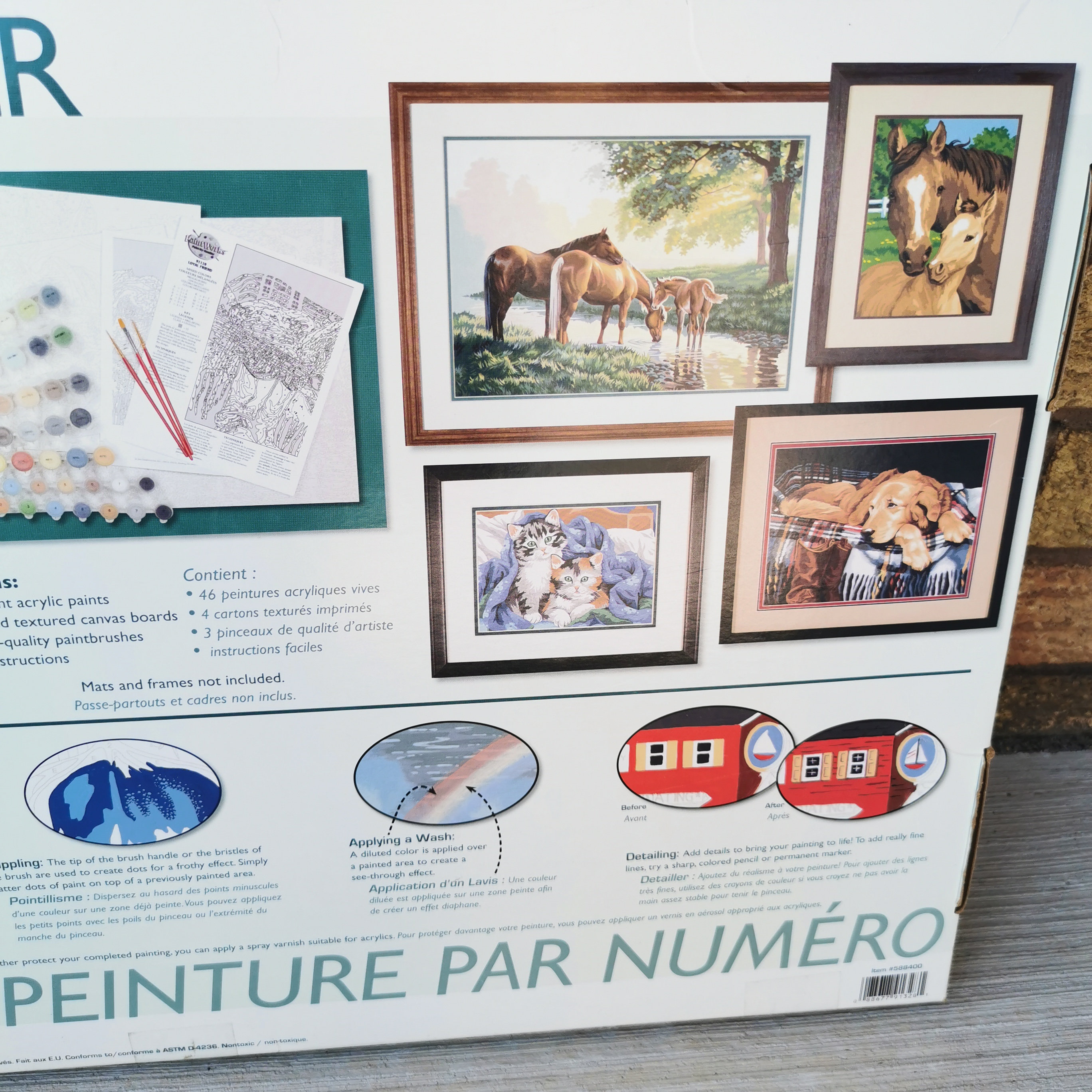 Paintworks Paint By Numbers Kit OPEN BUT UNUSED 4 Canvases Etsy