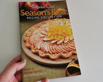 Pampered Chef Recipes 2001 Seasons Best Vintage Cookbook Booklet Kitchen Retro Canadian Recipes