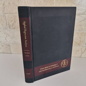 Leerboek toegepaste regressieanalyse uit de jaren 70, vintage waarschijnlijkheidswiskunde Wiley-serie Wiskundige statistiekstudie Engineering