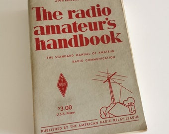 1952 Radio Amateur's Handbook ARRL 29th Ed Ham Radio Comms Standard Manual Communications Vintage Guide