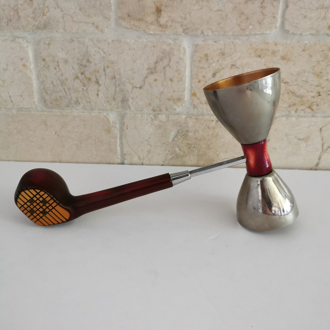 Jiger Driver Vintage Bar Golf Club Double Shot Jigger Wooden Driver Golf - Etsy