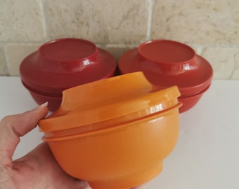 Vintage Tupperware Seal N Serve Bowls #1206 And Lids 886-10 And More –  Omniphustoys