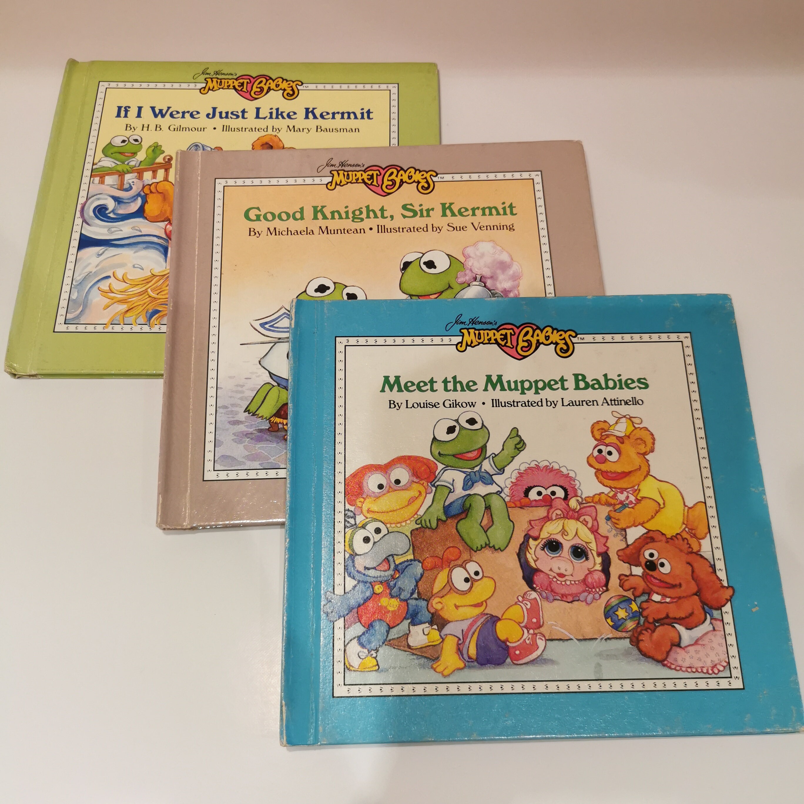 Muppet Babies Books Set of 3 Vintage Jim Henson Kids Stories Miss Piggy ...