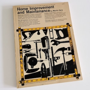 1968 Home Improvement & Maintenance Book Martin Sara Collier Quick Easy Series Vintage Home Repair Garage Study Book