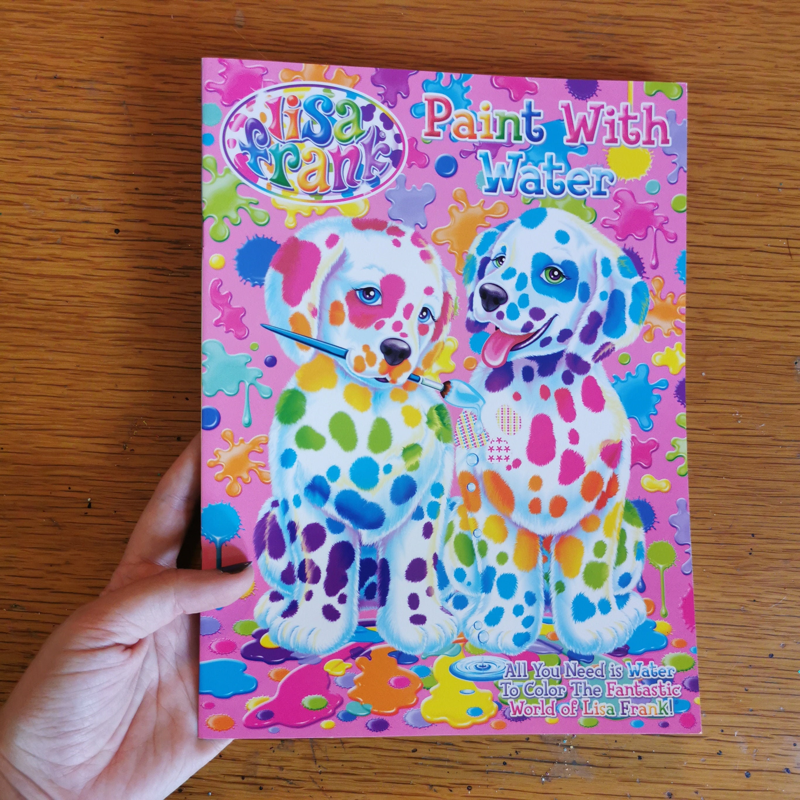 Lisa Frank Paint With Water Coloring Book, NEW Retro Kids Colorful Cute  Animals Bright Colors 90s Memories Nostalgia 