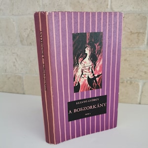 1977 Hungarian Novel György Szántó Bold Cover Art Dust Jacket Vintage Hungary