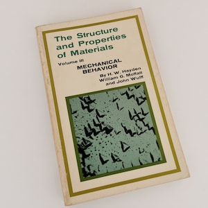1964 Structure and Properties of Materials Vol III Mechanical Behaviour Book Engineering Study Reference Guide Textbook