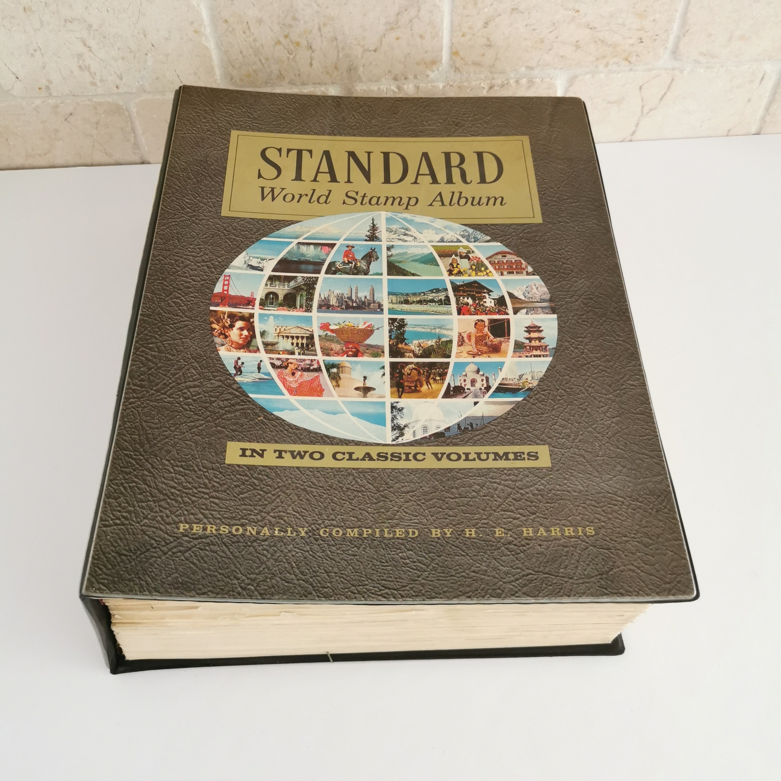 Explorer World Stamp Collector Album 1960 - Partially Filled Unresearc