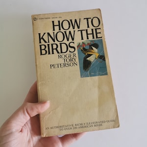 1957 How to Know the Birds Paperback, Roger Peterson Illustrated Signet Book Vintage Field Guide Identification American Birds Audubon