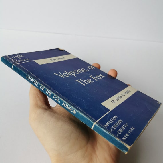 Volpone the Fox 1958 Ben Jonson Crofts Classics Paperback - Etsy New Zealand Volpone the Fox 1958 Ben Jonson Crofts Classics Paperback - Etsy New Zealand