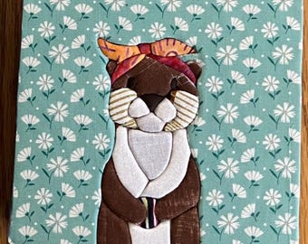 Fabric Art - charmante otter-kinusaiga - muurdecoratie