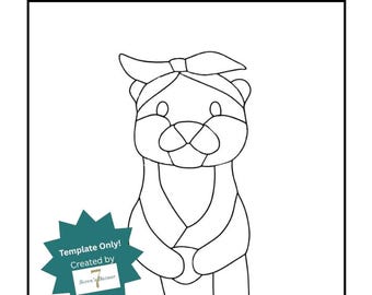 DIY Fabric Craft - Charming Otter - Kinusaiga-sjabloon