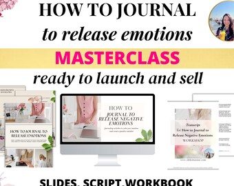 Done for you masterclass : 'How to Journal to Release Negative Emotions' | Done for you coaching content | Done for you coaching program