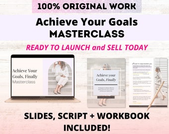 Done for you Goal Setting Workshop | Done for you Coaching Program | Course Tools Template | Done for you Course