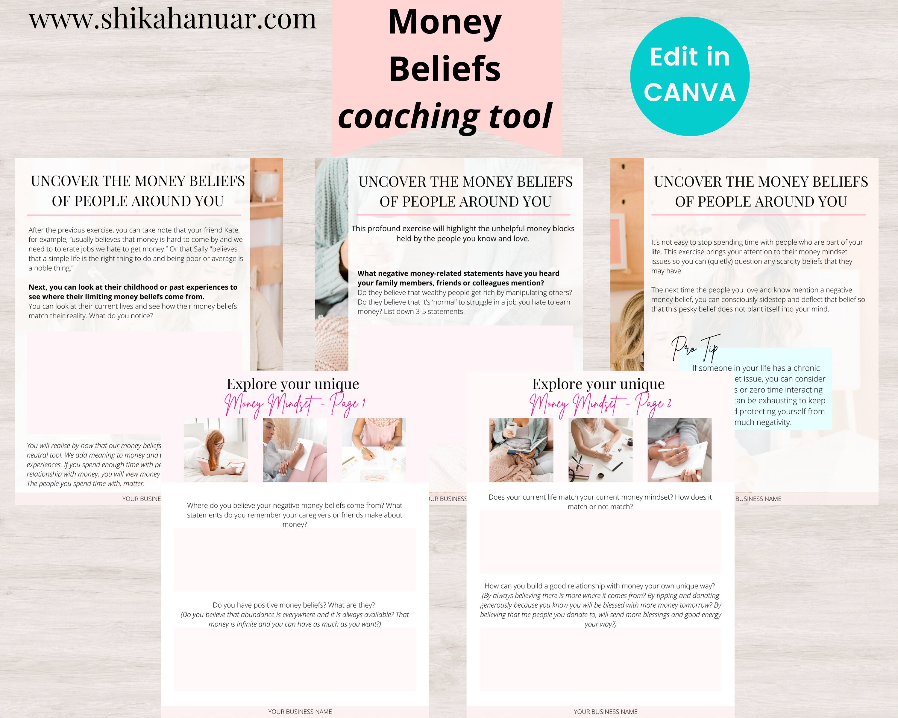 Abundance Mindset Coaching Tool | Life Coaching Tools | Coach Workbook ...