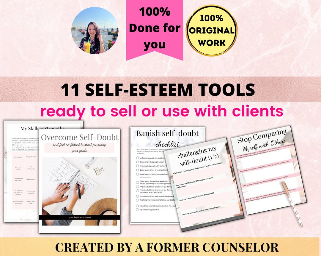 Self-esteem Life Coach Tools | Coaching Template | Coach Guide ...