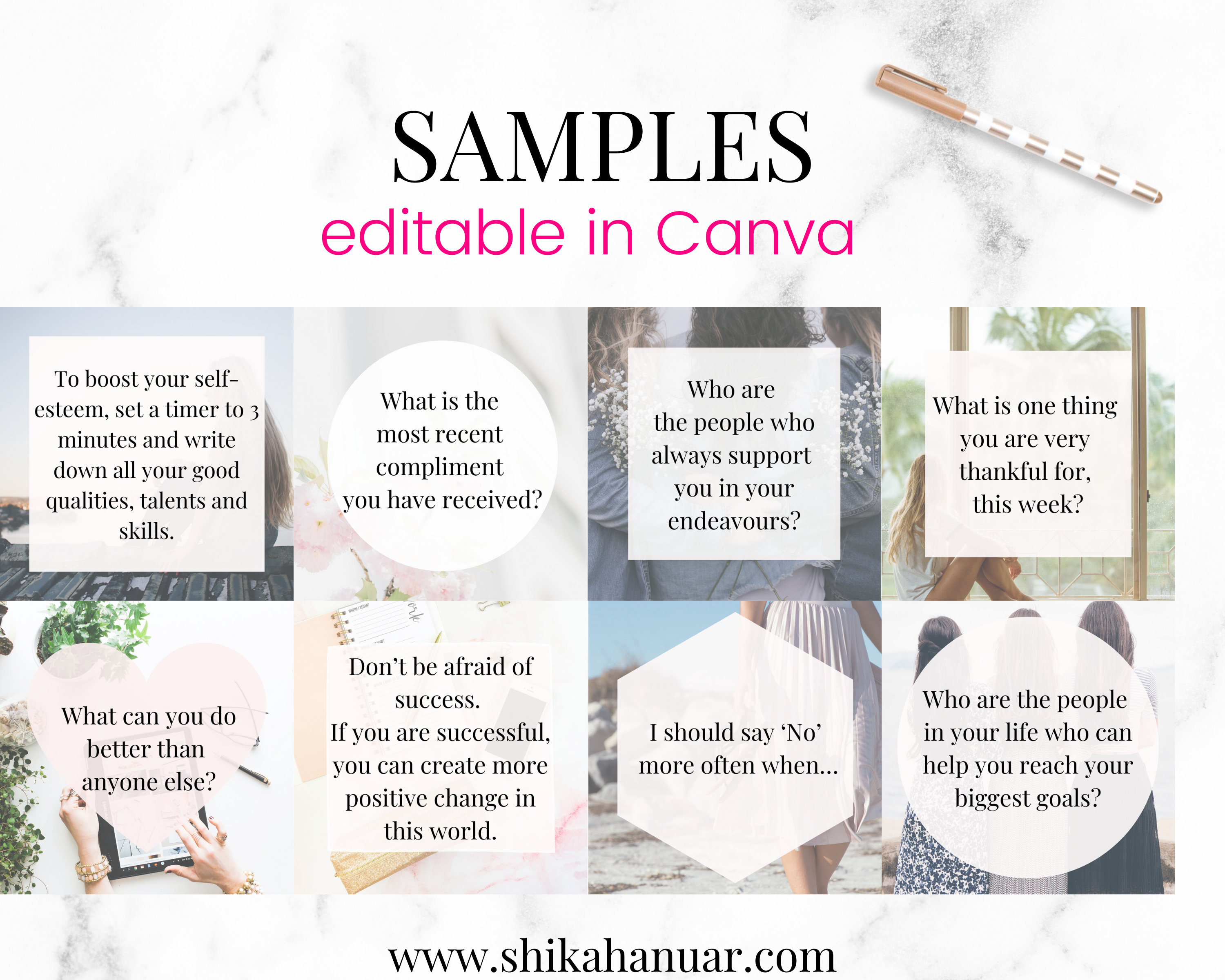 Canva Editable Posts | Canva Template Life Coach | Ready to Post Quotes ...