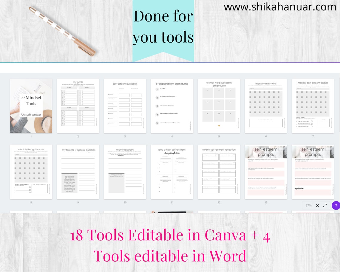Mindset Life Coaching Tools | Life Coach Lead Magnet | Coaching Tool ...