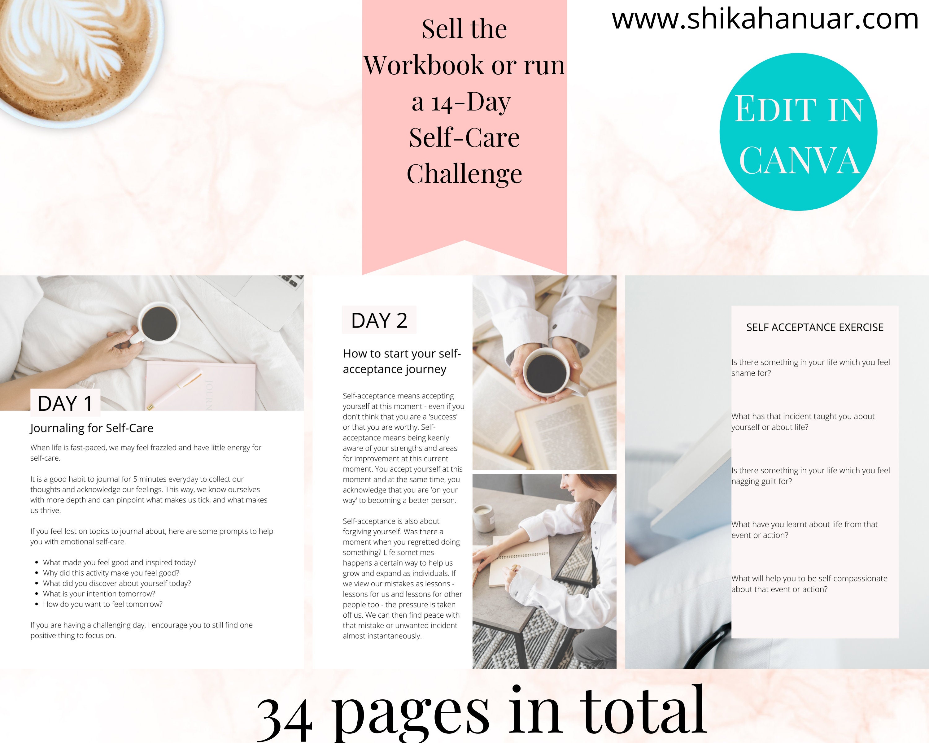 Self Care Life Coach Tools | Life Coaching Tools Template | Life Coach ...