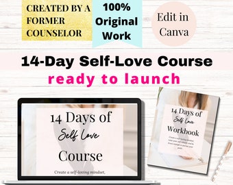 Life Coach Tools : Done for you Self Love Course | Coaching Program | Life Coach Template | Coaching Templates Canva | Course template