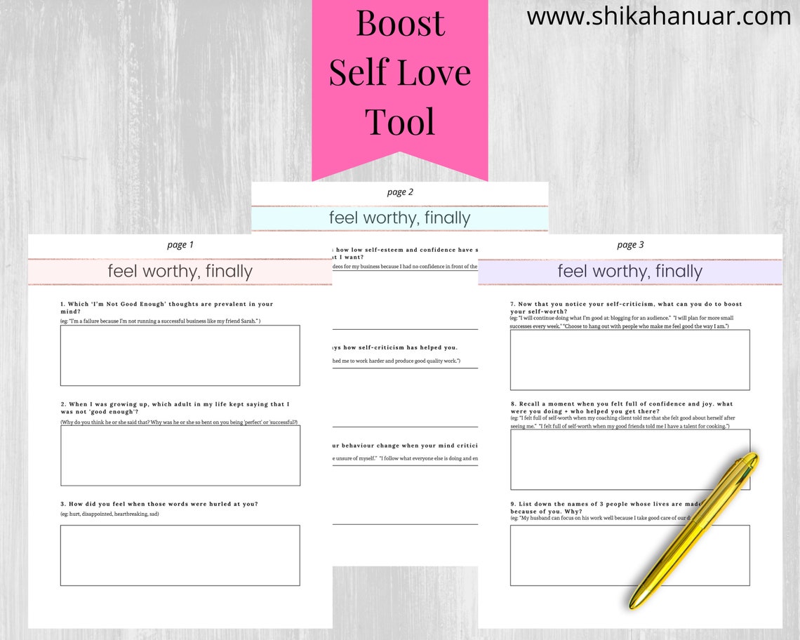 Life Coach Tools | Self Love Workbook for Coaches | Coach Tools ...