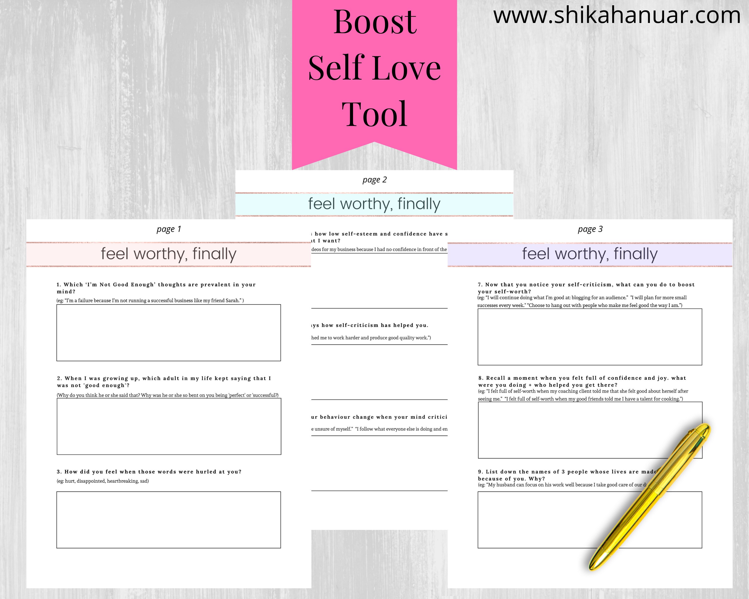 Life Coach Tools | Self Love Workbook for Coaches | Coach Tools ...