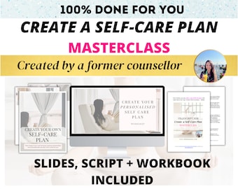 Done for you coaching workshop : Create a Self-care Plan | Coaching canva template | Done for you coaching program