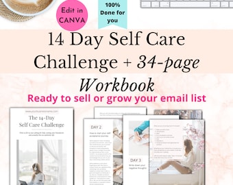 Herramientas de autocuidado Life Coach / Plantilla de herramientas de Life Coaching / Desafío de Life Coach / Psicología de plantilla de Canva / Plantilla de libro de trabajo de Canva /