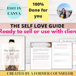 Life Coach Tools | Self Love Workbook for Coaches | Coach Tools | Editable Workbook | Canva workbook | Workbook Template | E book Template