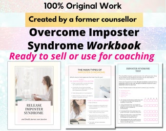 Overcome Imposter Syndrome Workbook | Coaching Program Template | Coach template Canva | Done for you Imposter Syndrome coaching tool |