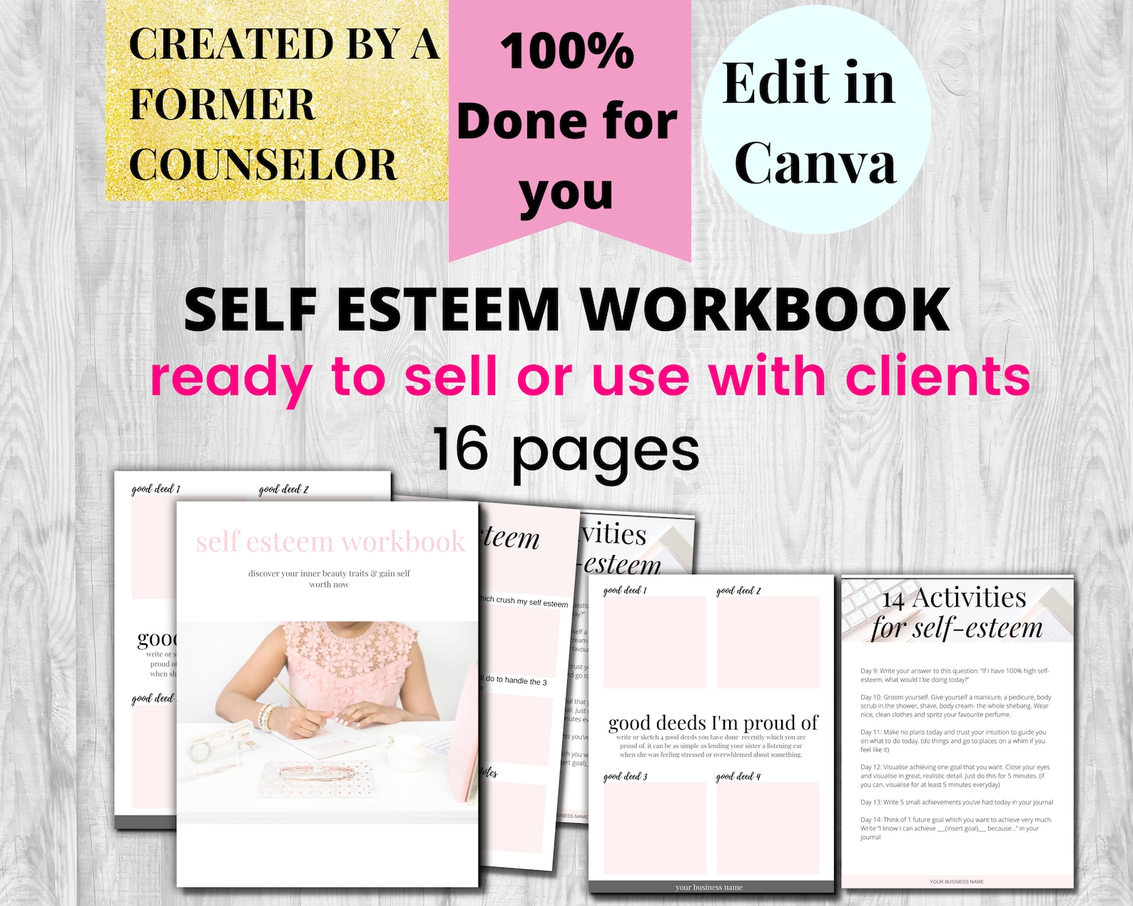 Self-esteem Life Coaching Tools | Coaching Workbook | Life Coach ...