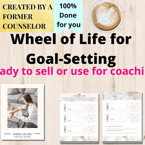 Wheel of Life Coaching Tool | Coaching Workbook Canva | Coaching Toolkit | Done for you Coaching Worksheets | Coach Workbook Template