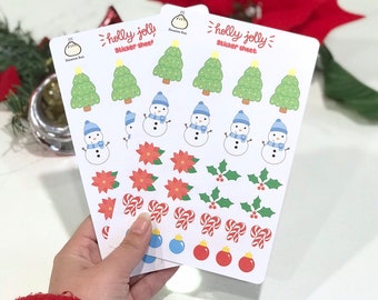 Christmas planner stickers - christmas sticker sheet - Christmas stickers - bullet journal stickers - Christmas stickers - sticker sheet