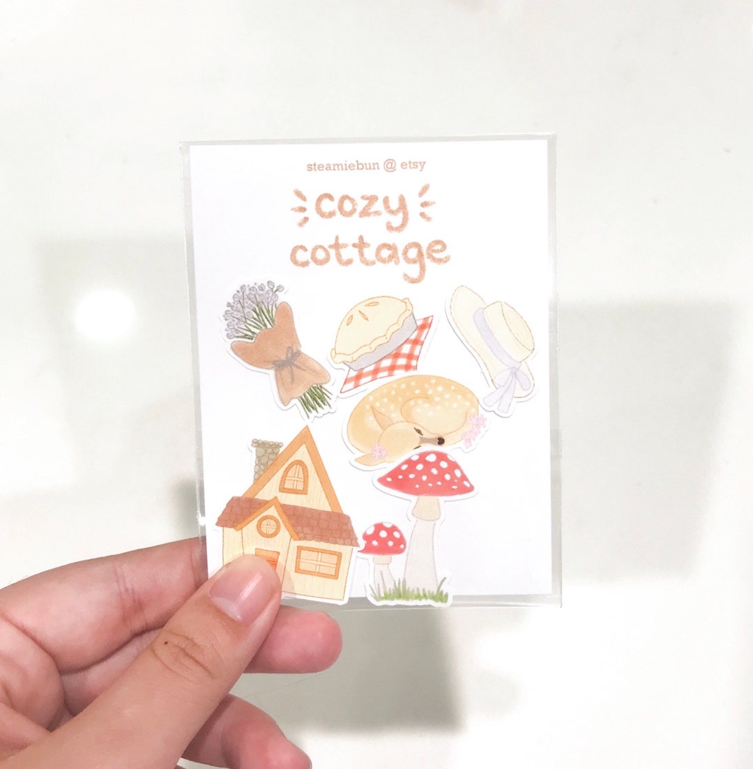 Cottagecore Stickers - Die Cut Stickers - Glossy Stickers - Cottage ...